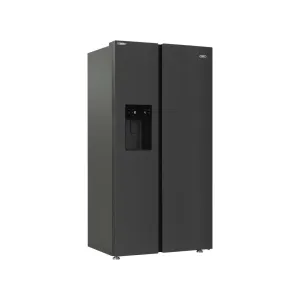 Defy 525L Black Side-By-Side Door Fridge DFF567