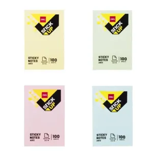 Deli Sticky Notes 76 x 51mm Box of 12 EA01203