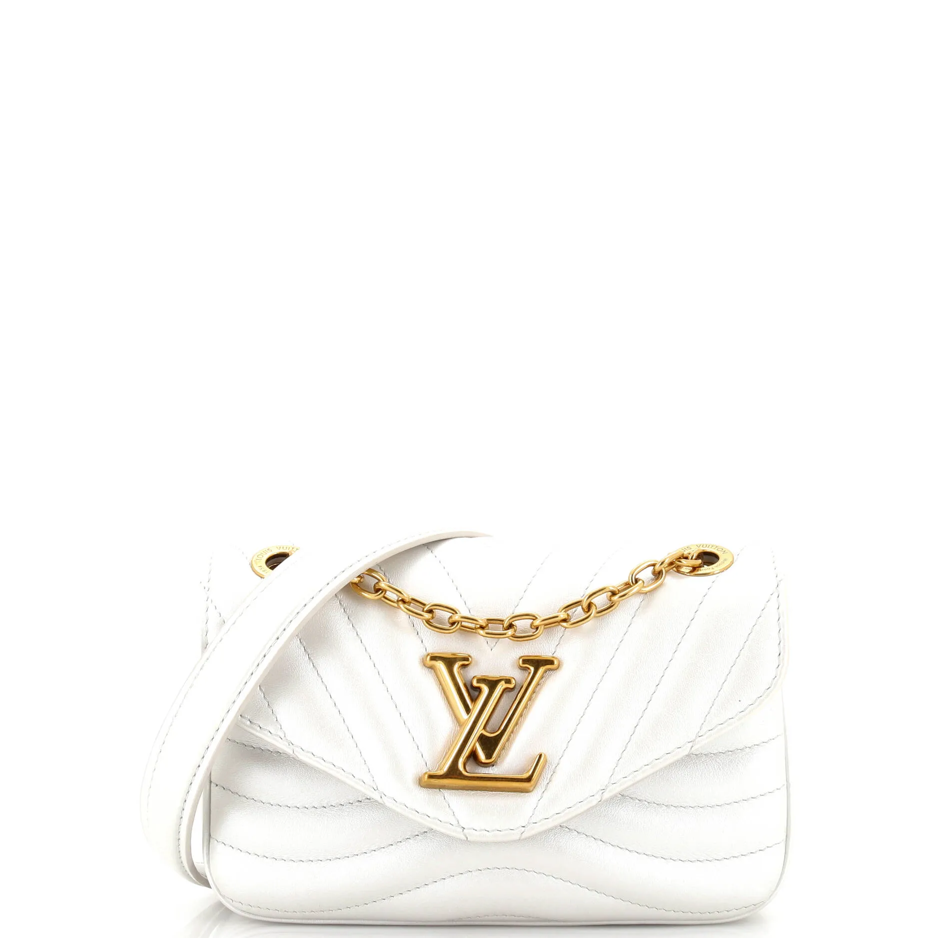 Designer New Wave Chain Bag NM Quilted Leather PM