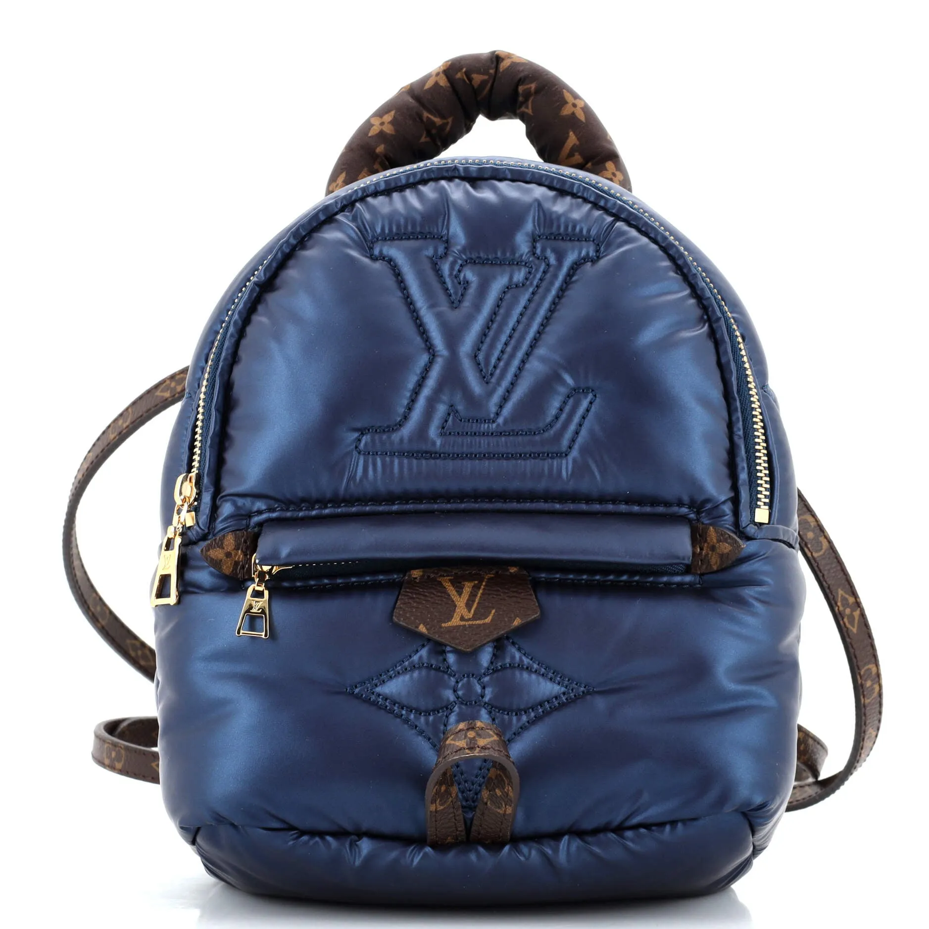 Designer Palm Springs Backpack Monogram Quilted Econyl Nylon Mini
