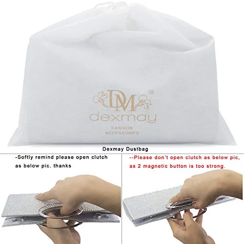 Dexmay Crystal Handle Evening Bag