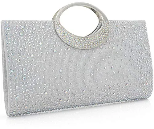 Dexmay Crystal Handle Evening Bag