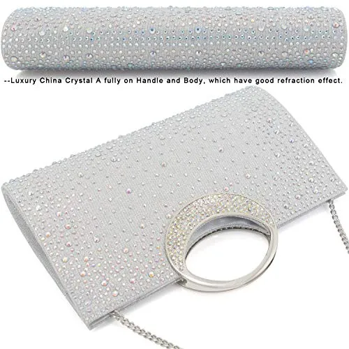 Dexmay Crystal Handle Evening Bag