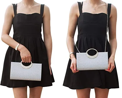 Dexmay Crystal Handle Evening Bag