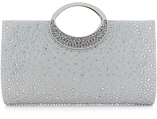 Dexmay Crystal Handle Evening Bag