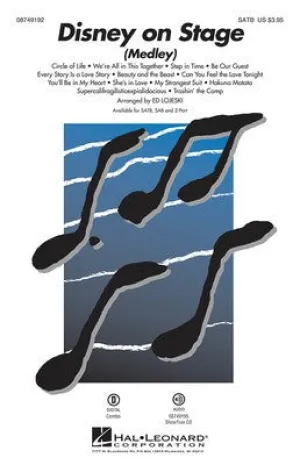 DISNEY ON STAGE MEDLEY SATB