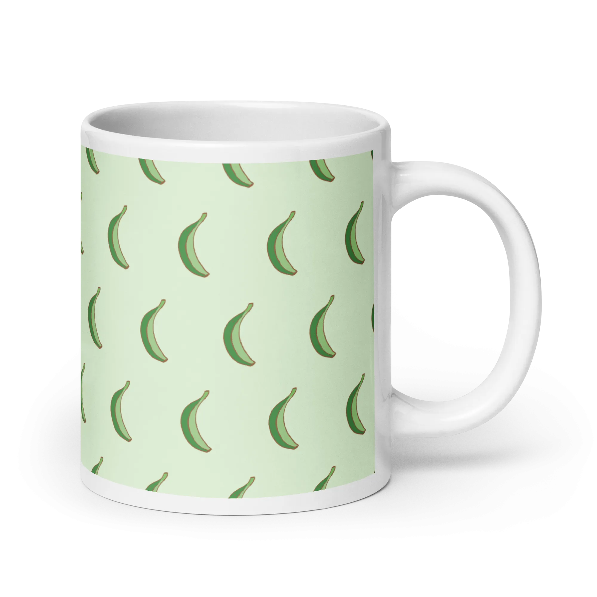 Dominican Platano Power White Glossy Mug