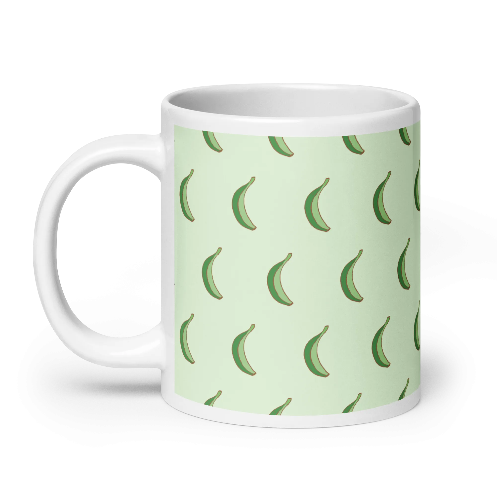 Dominican Platano Power White Glossy Mug