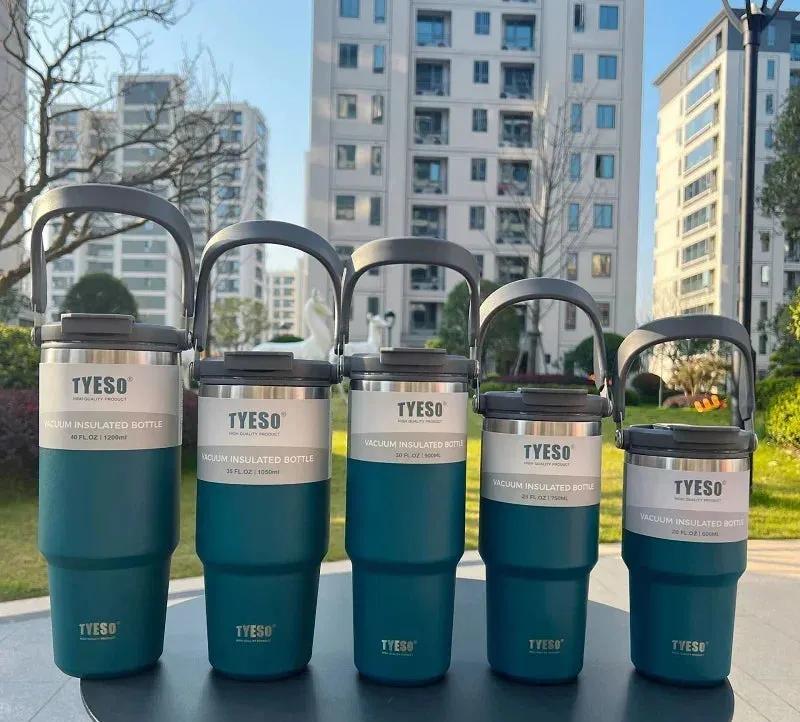 Double-Insulated Stainless Steel Travel Mug: Keep Drinks Hot or Cold On-the-Go