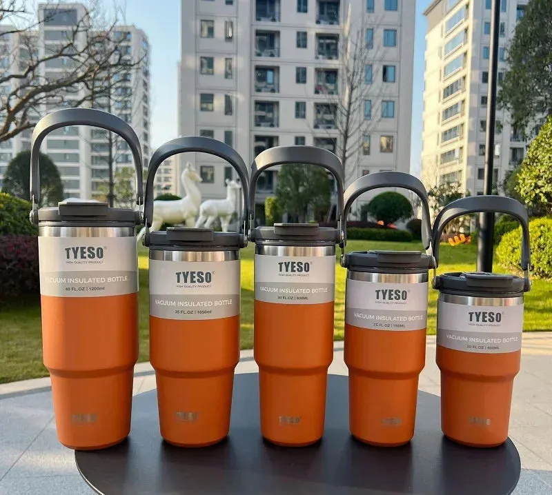 Double-Insulated Stainless Steel Travel Mug: Keep Drinks Hot or Cold On-the-Go