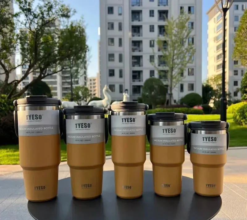 Double-Insulated Stainless Steel Travel Mug: Keep Drinks Hot or Cold On-the-Go