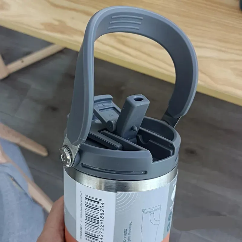 Double-Insulated Stainless Steel Travel Mug: Keep Drinks Hot or Cold On-the-Go