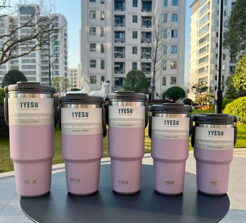 Double-Insulated Stainless Steel Travel Mug: Keep Drinks Hot or Cold On-the-Go