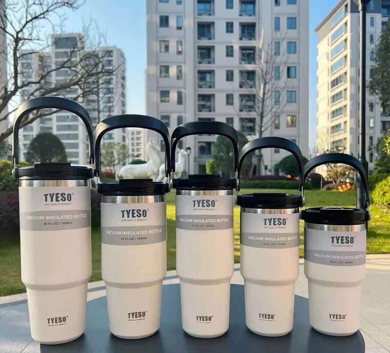 Double-Insulated Stainless Steel Travel Mug: Keep Drinks Hot or Cold On-the-Go