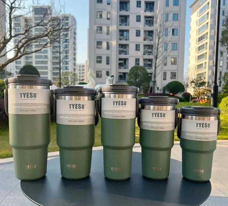 Double-Insulated Stainless Steel Travel Mug: Keep Drinks Hot or Cold On-the-Go