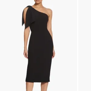 Dress the Population Tiffany one shoulder dress black size XS