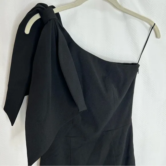 Dress the Population Tiffany one shoulder dress black size XS