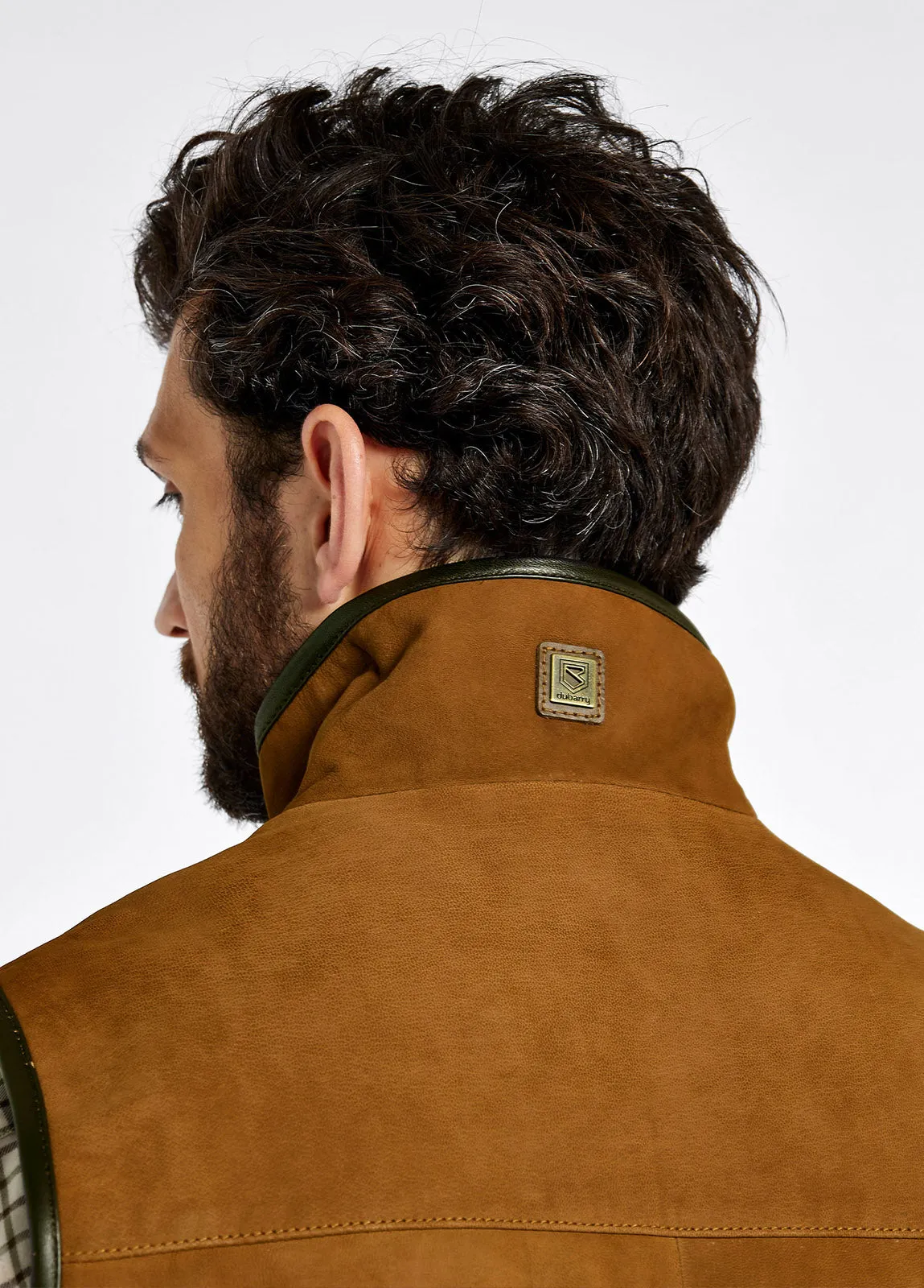 Dunhill Men's Leather Vest - Tan