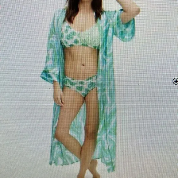 DVF Long Satin Disco 🪩 Zebra 🦓 Green Tie Robe 👘 Gorgeous!