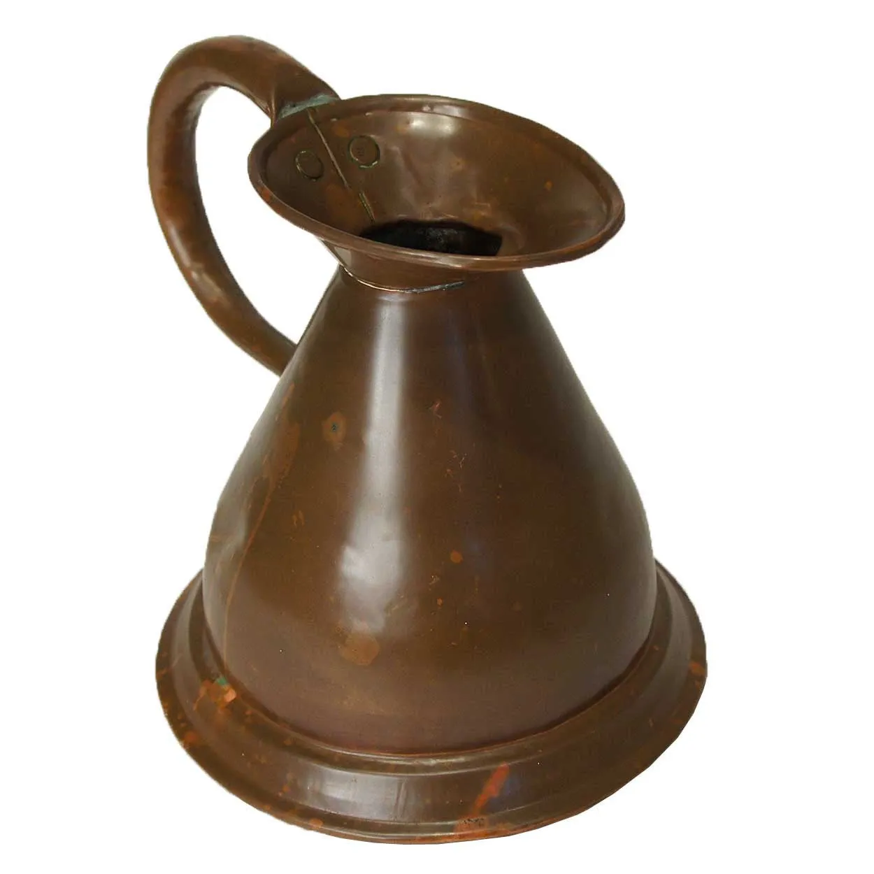English Copper Harvest Jug/Ale Measure