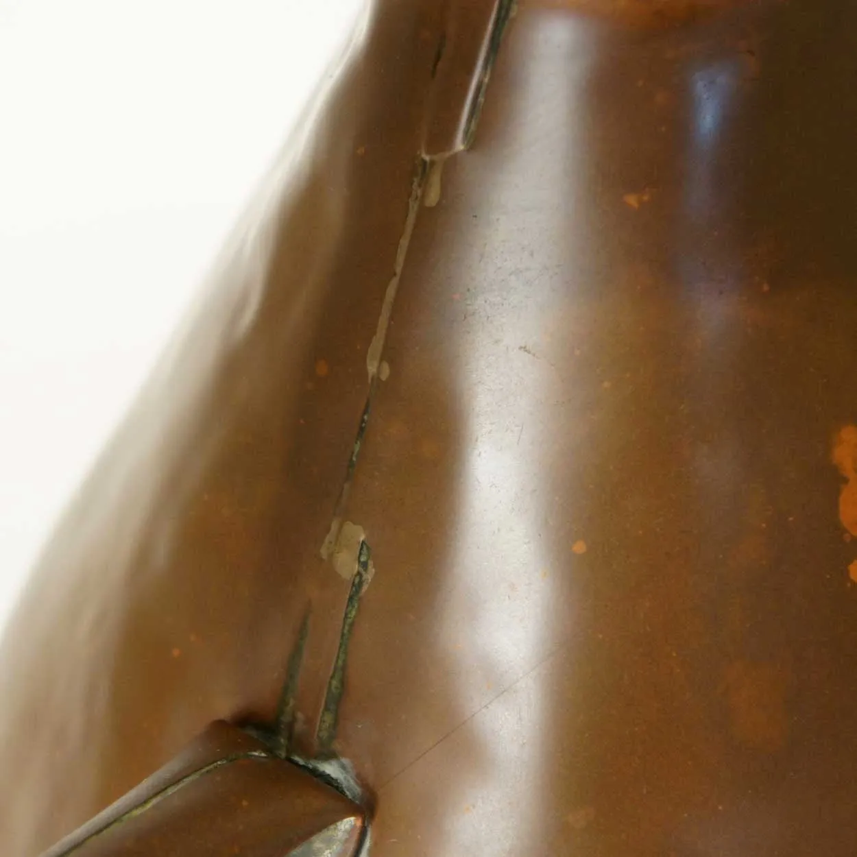 English Copper Harvest Jug/Ale Measure