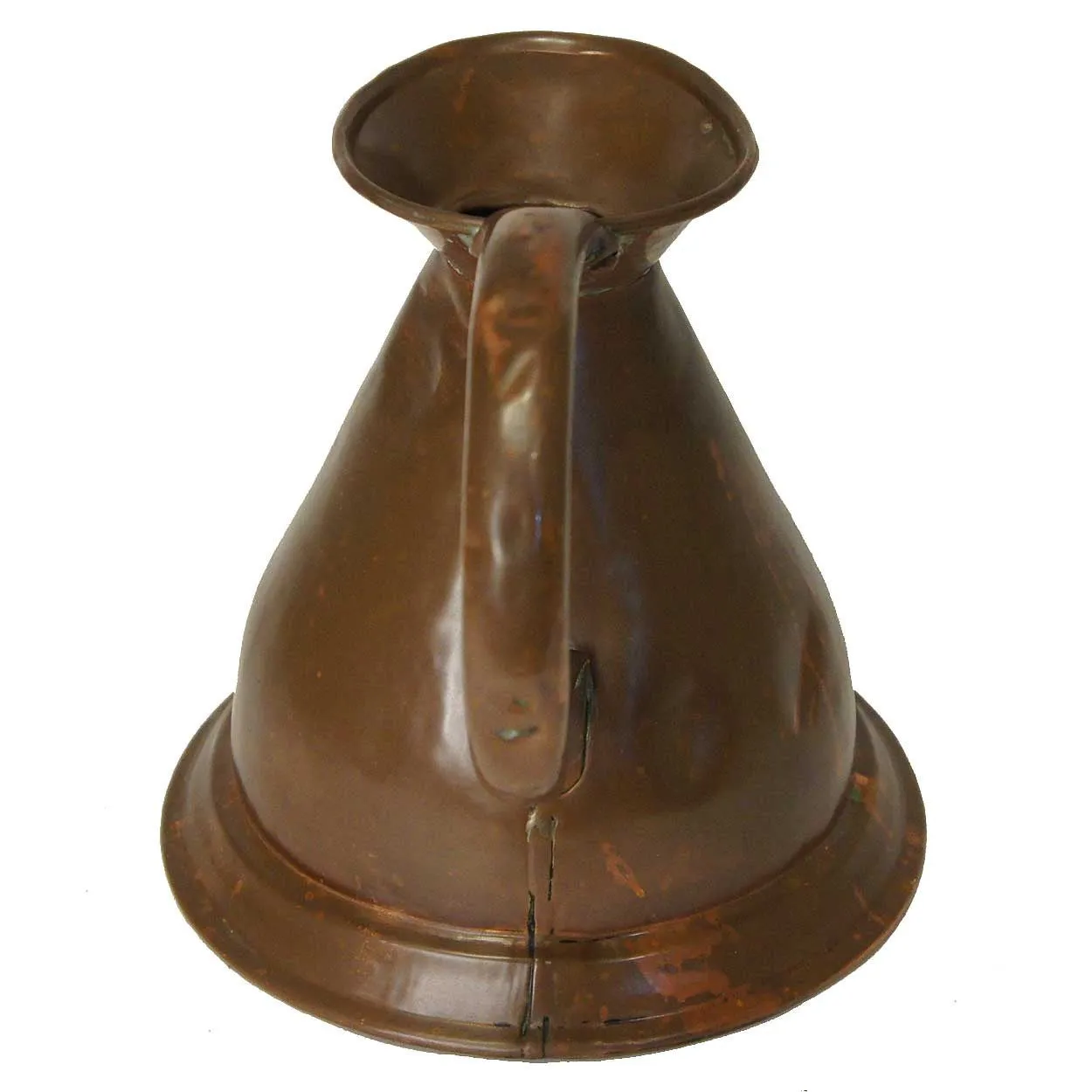 English Copper Harvest Jug/Ale Measure