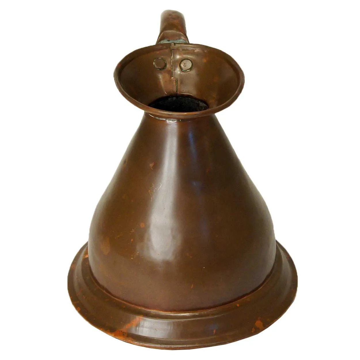 English Copper Harvest Jug/Ale Measure