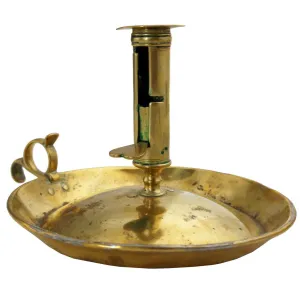 English Georgian Brass Ejector Chamberstick