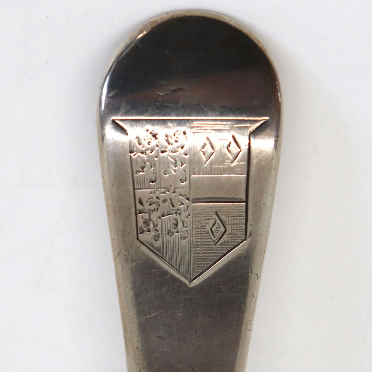 English Georgian Geo. Smith III and Wm. Fearn Sterling Silver Stuffing Spoon