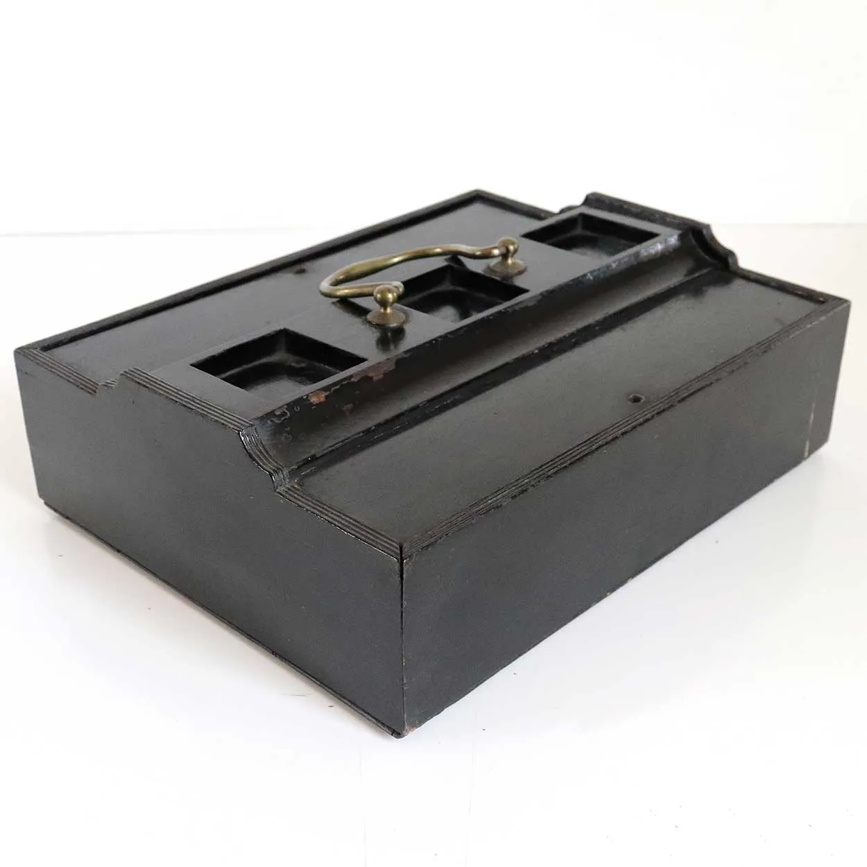 English Regency Chatsworth House Ebonized Inkstand