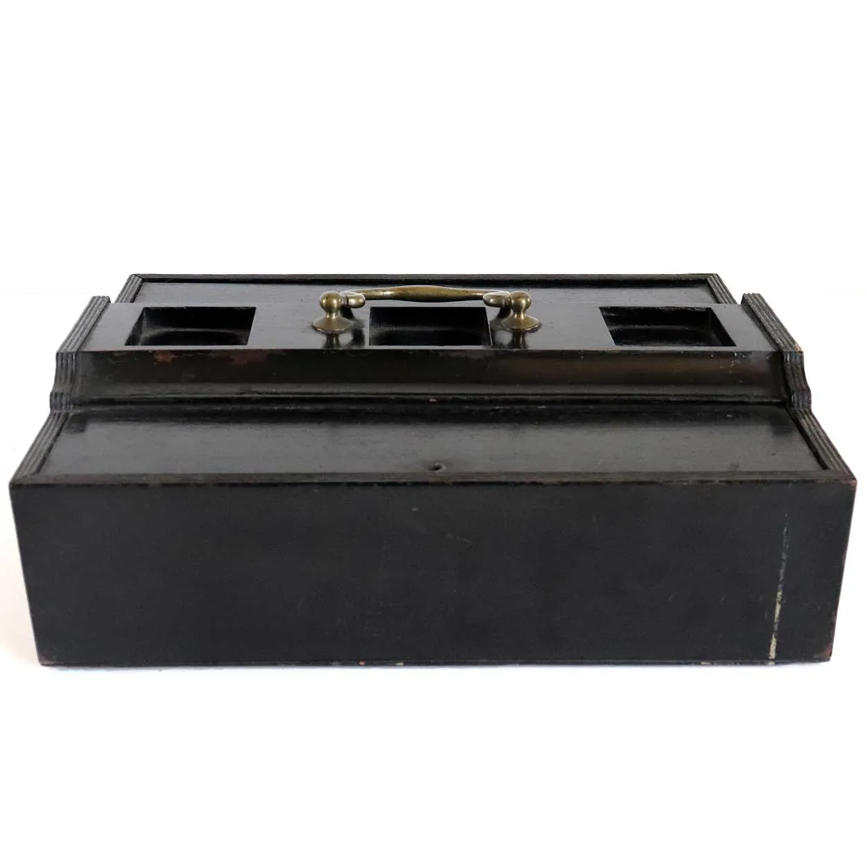 English Regency Chatsworth House Ebonized Inkstand