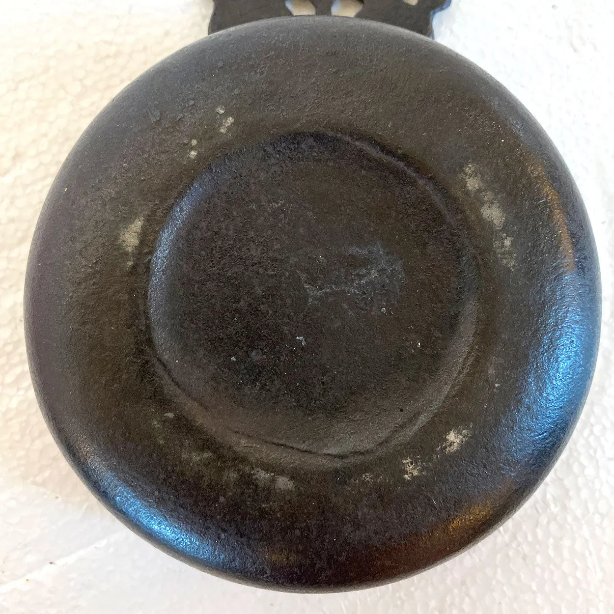 English William Bullock & Co. Patinated Cast Iron One-Handle Porringer