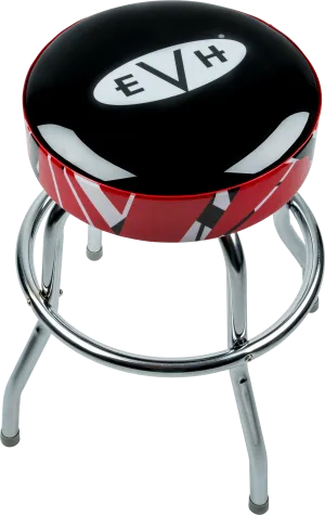 EVH™ Logo Barstool with Striped Trim, 24"