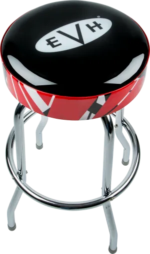 EVH™ Logo Barstool with Striped Trim, 30"