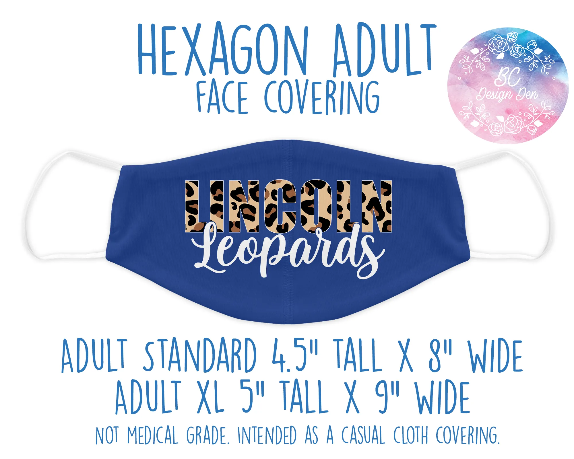 Face Covering Lincoln Leopards