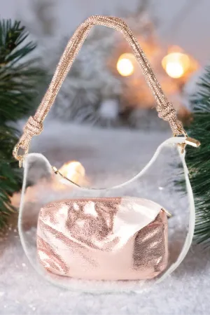 Fame Clear See Through Baguette Bag