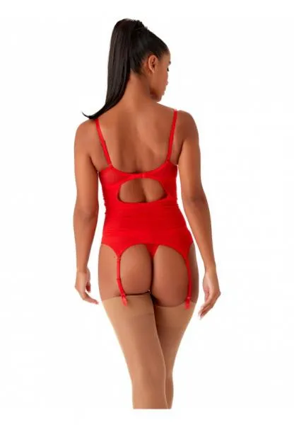 Fiesta Padded Plunge Basque - Fiesta Red -