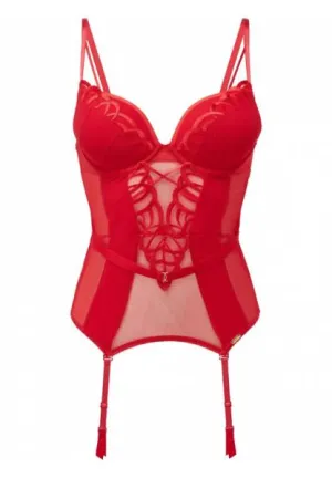 Fiesta Padded Plunge Basque - Fiesta Red -