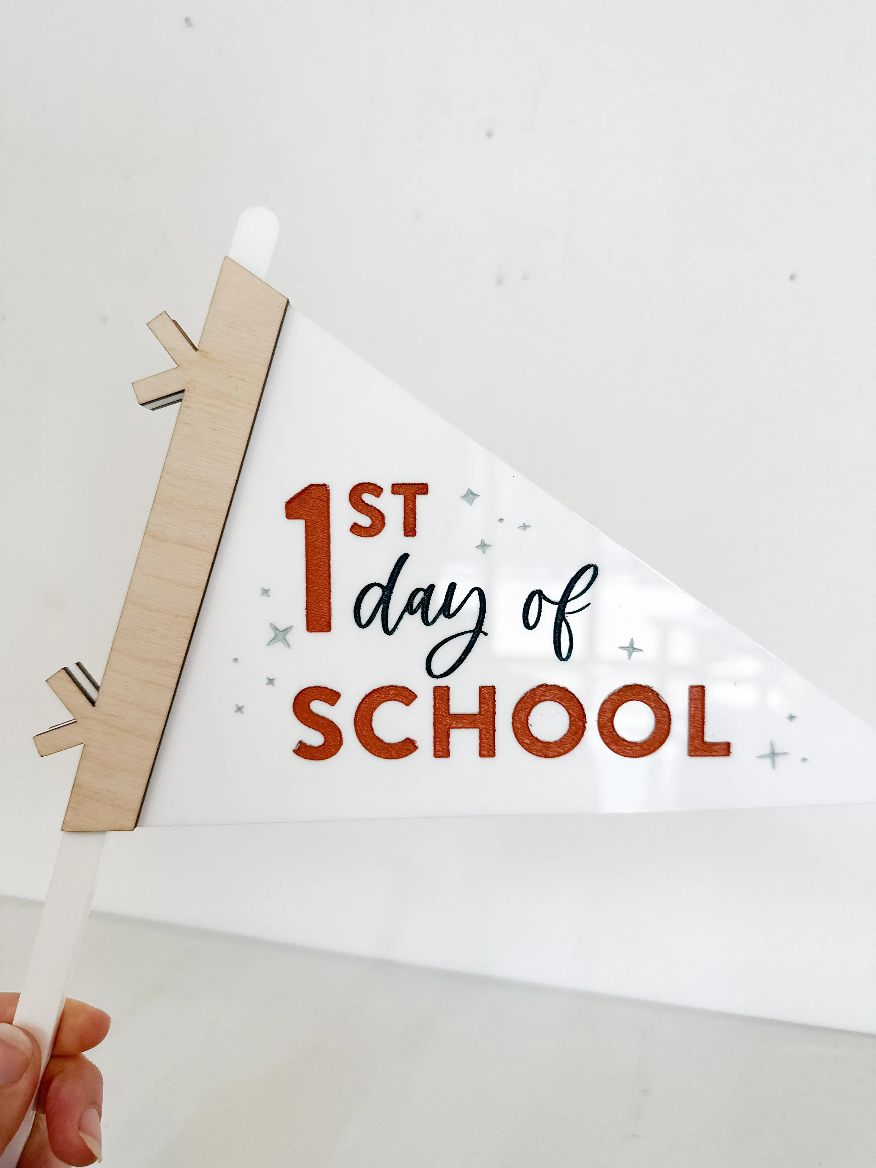 First/Last Day of School Acrylic Flag