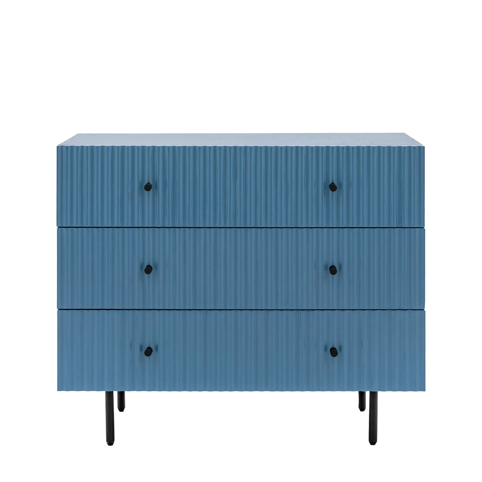 FLUTE Blue Chest of Drawers