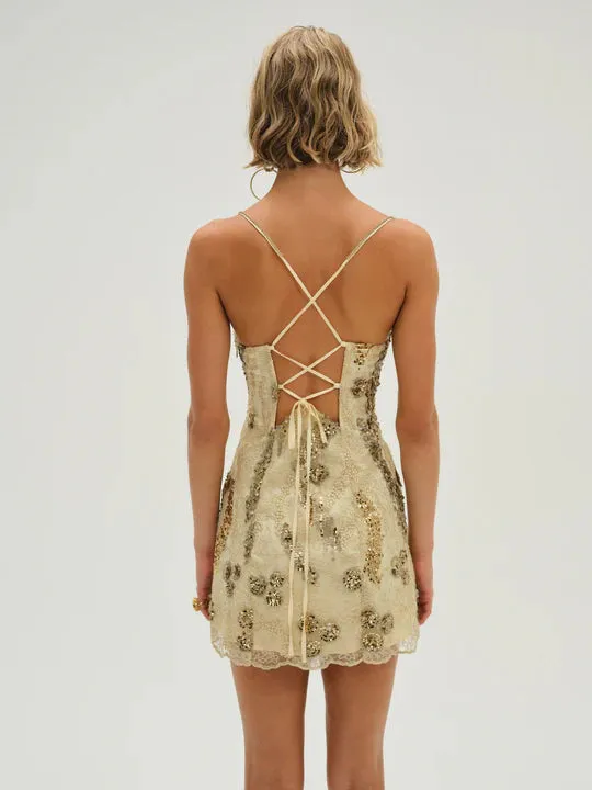 For Love and Lemons Opal Mini in Gold