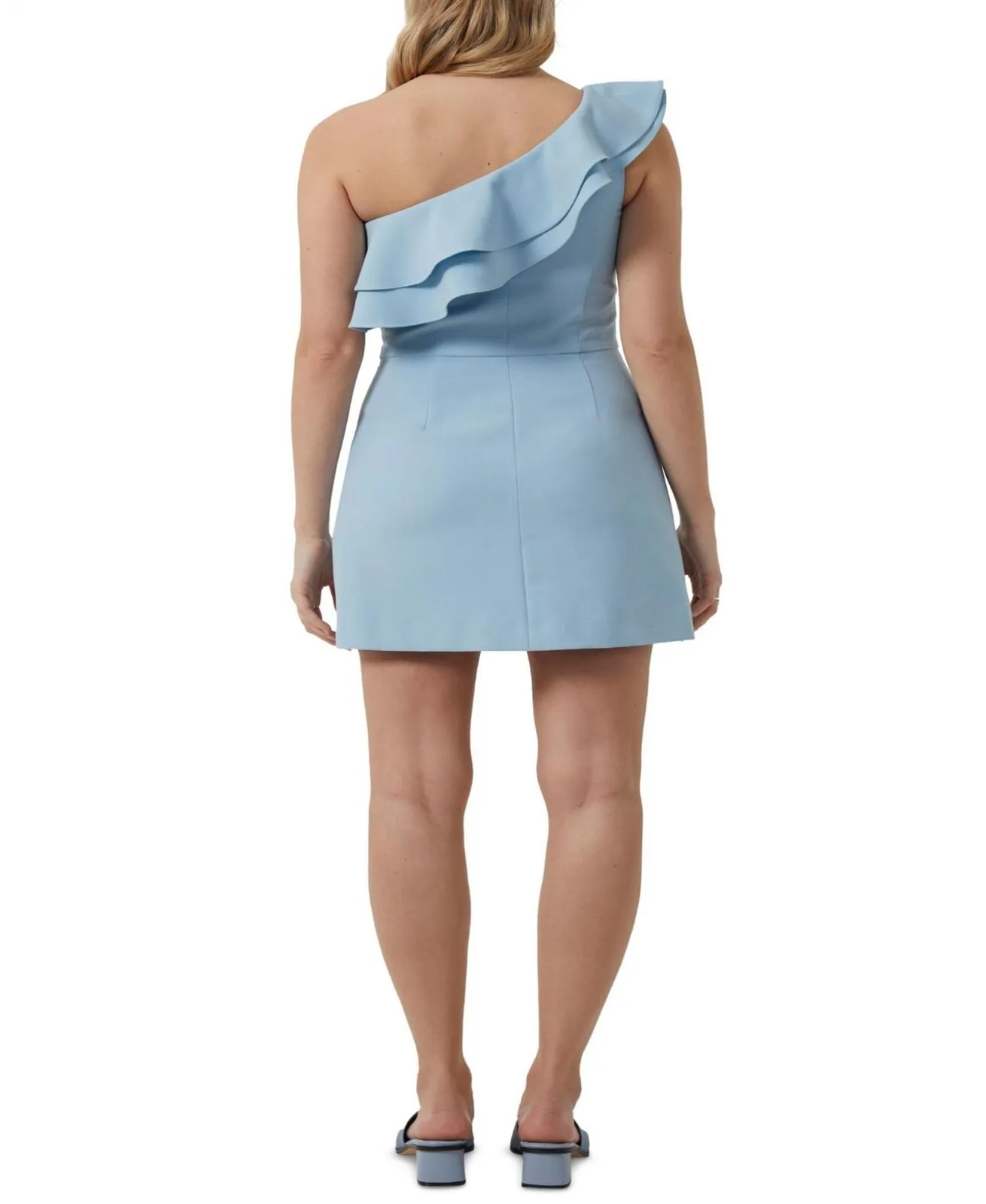 French Connection Womens Ruffled-One-Shoulder Dress 71MZN