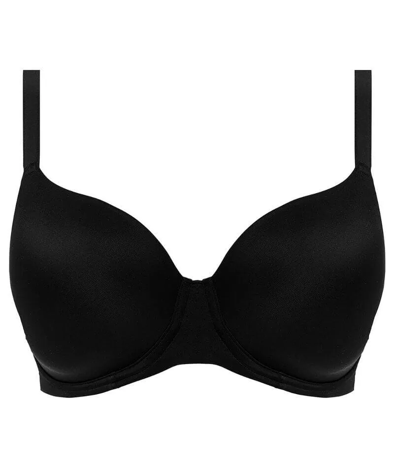 Freya Undetected Underwire Moulded T-shirt Bra - Black
