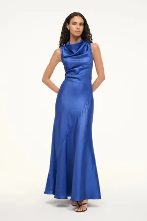 Frida Silk Dress - Deep Sea