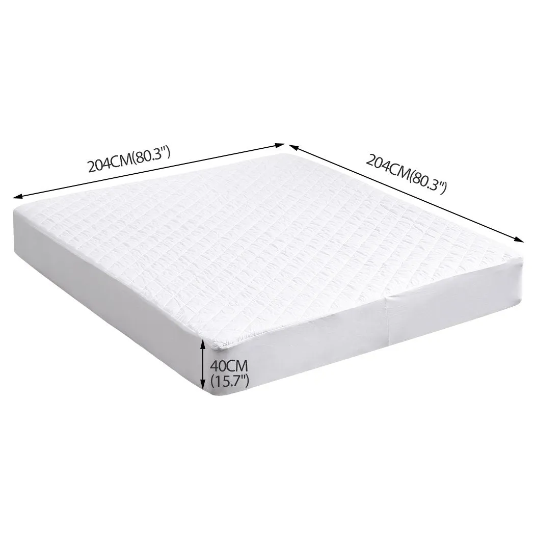 Fully Fitted Waterproof Microfiber Mattress Protector Super King Size