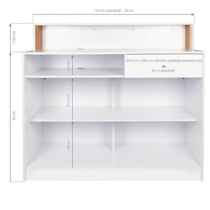 Gabbiano reception pearl white
