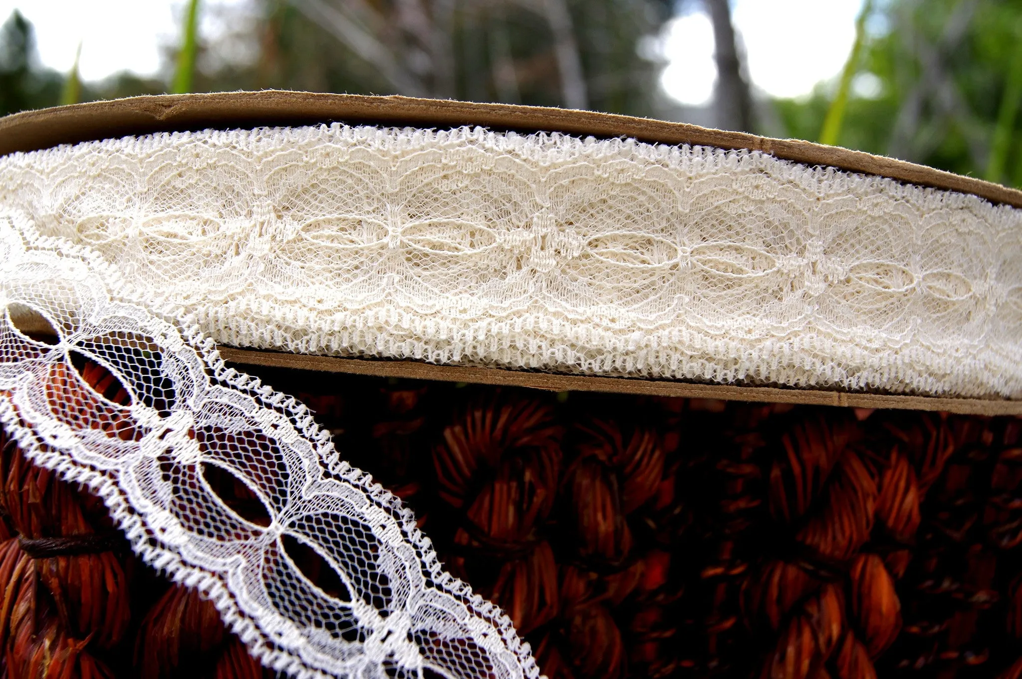 Galloon beading Lace Trim - Off White 1¼" wide