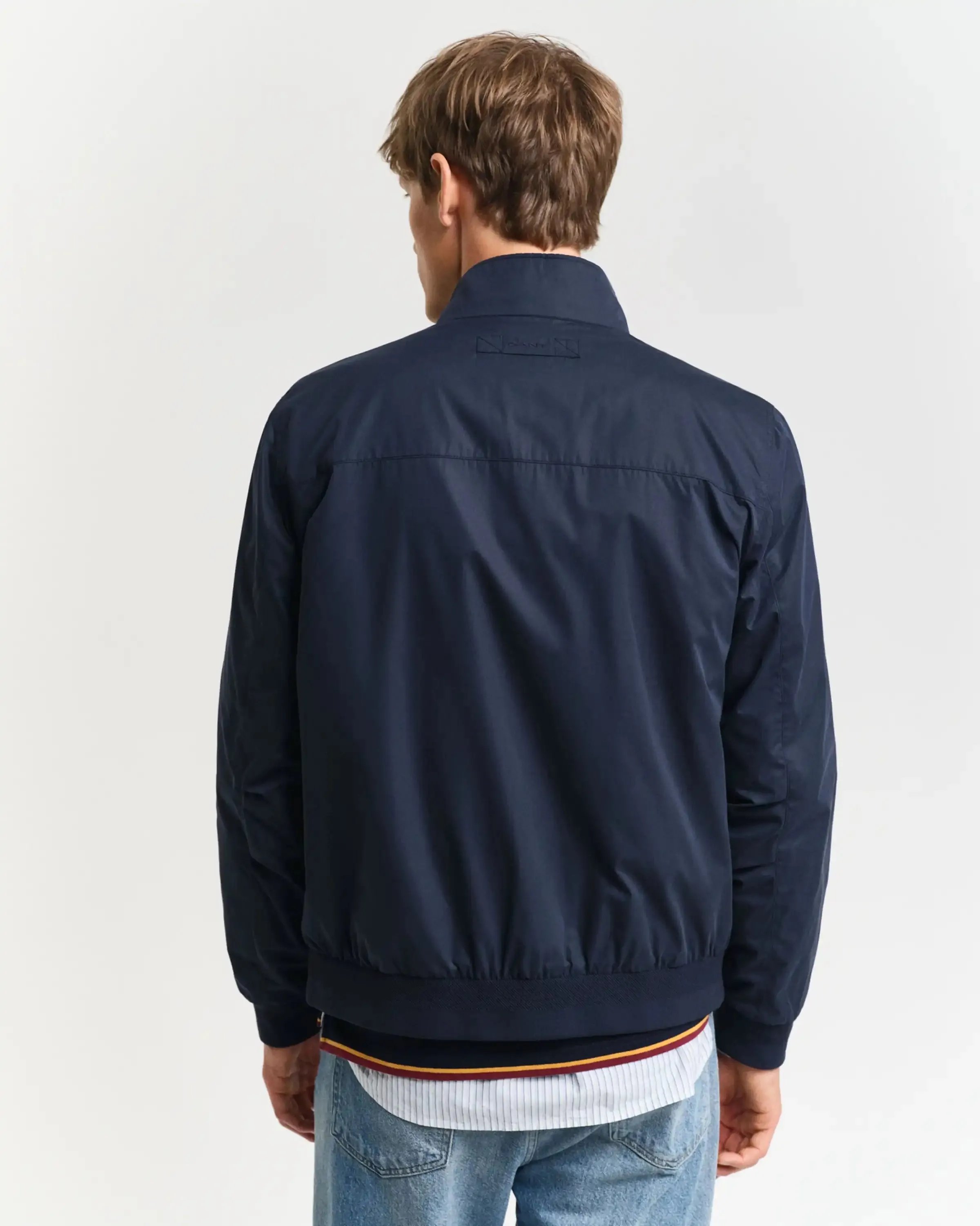 GANT Mens Lightweight Harrington Jacket Evening Blue