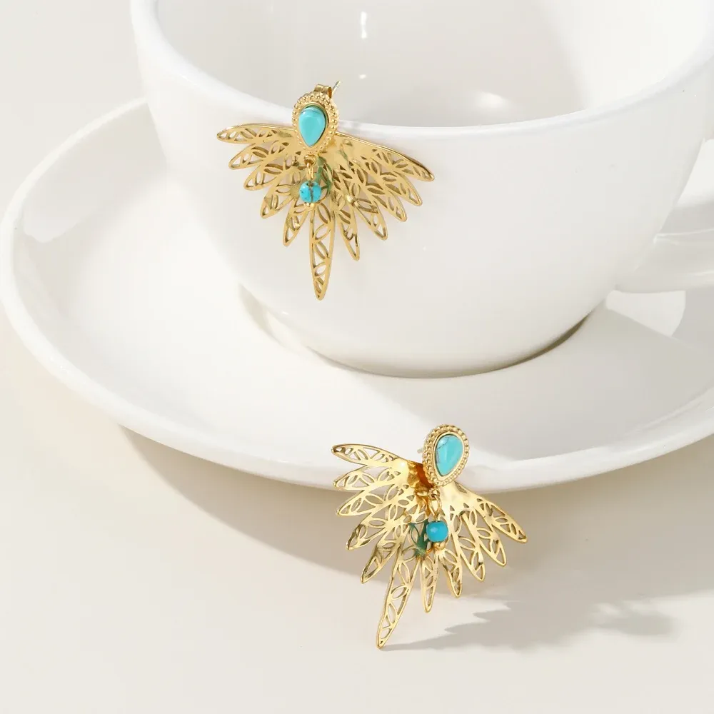 Geometric Glow Studs Earrings