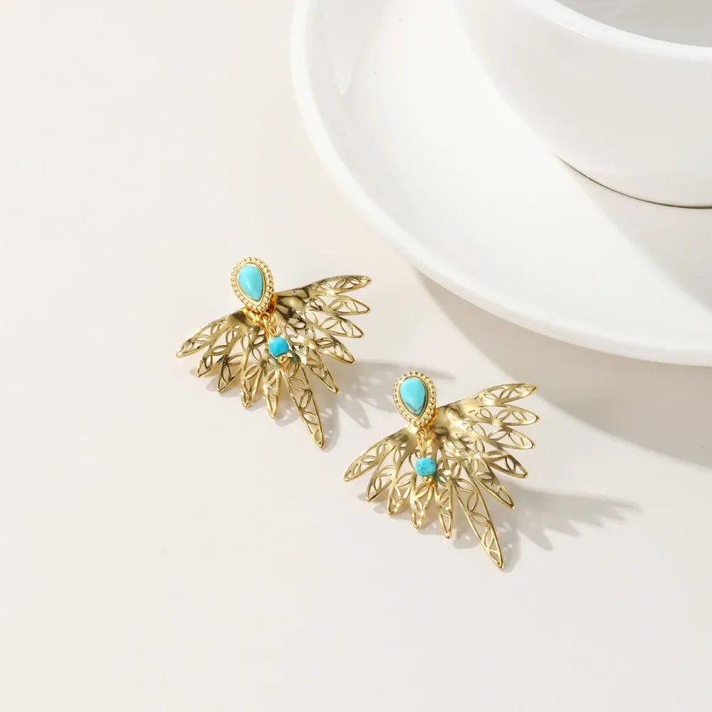 Geometric Glow Studs Earrings